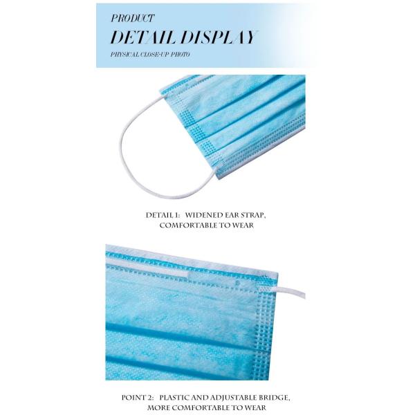 Professional Sterile Disposable Mask Anti Dust High Filtration Efficiency