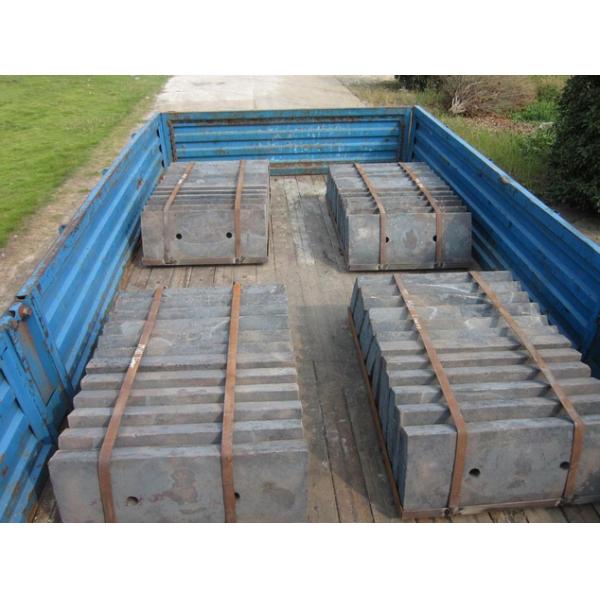 Shot Blasting Cast Iron Ball Mill Liners High Hardness Cement Mill