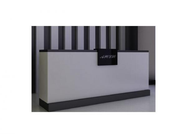 Cheap 180CM Length Middle Size Shop Till Counter , High Grade Front Desk Retail Cash Wrap Counter for sale