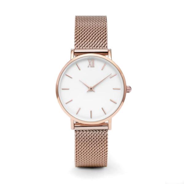 OEM Stainless Steel Womens Watch , Ladies Designer Watches Mesh Band