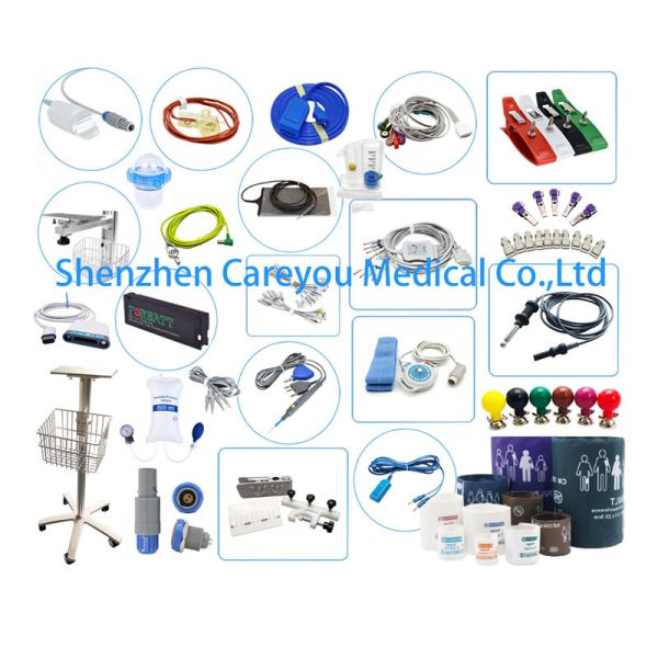 All Resting ECG Recommended Children Limb Clamp Suction Electrodes Alcohol Disinfecting Blue OEM 3.0MM/4MM DIN Plug Banana Class