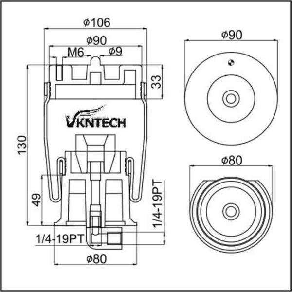 Nissan 95248-00Z11 Seat Air Spring 95148-00Z11 Truck Cab Air Bags