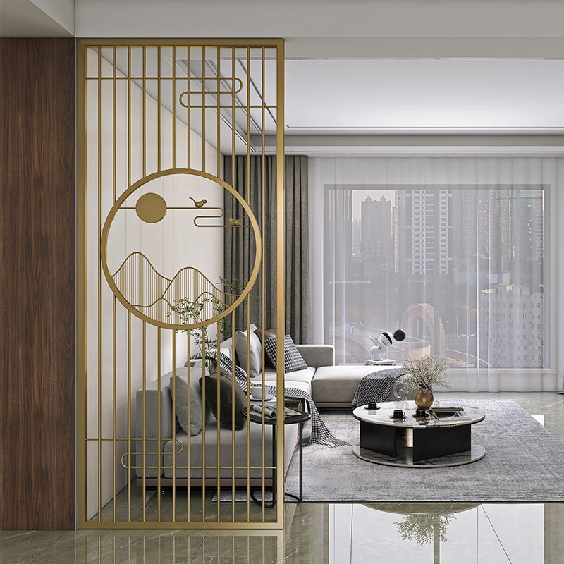 Perforated Metal Decorative Metal Panels Room Dividers PVD Coating
