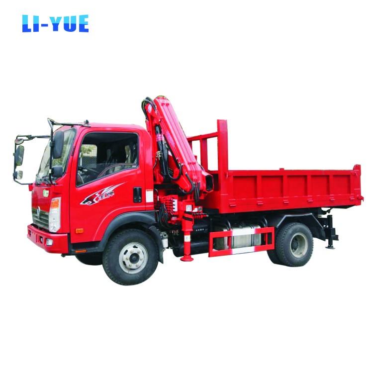 12 Tons Knuckle Boom Truck Mounted Mobile Crane With Hydraulic Parts