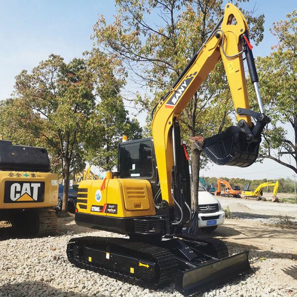 Cheap 6Ton Sy60 Compact Used Sany Excavators Backhoe Crawler Machinery for sale
