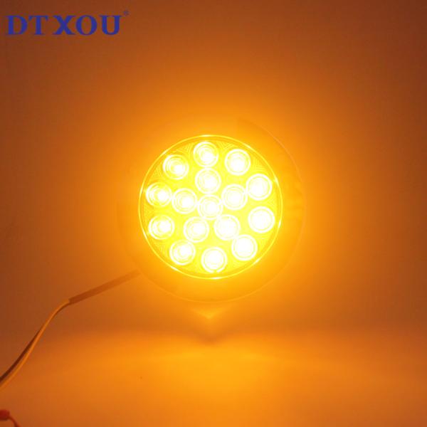 Clear lens 4" Round LED Truck Tail Lamps for wholesale