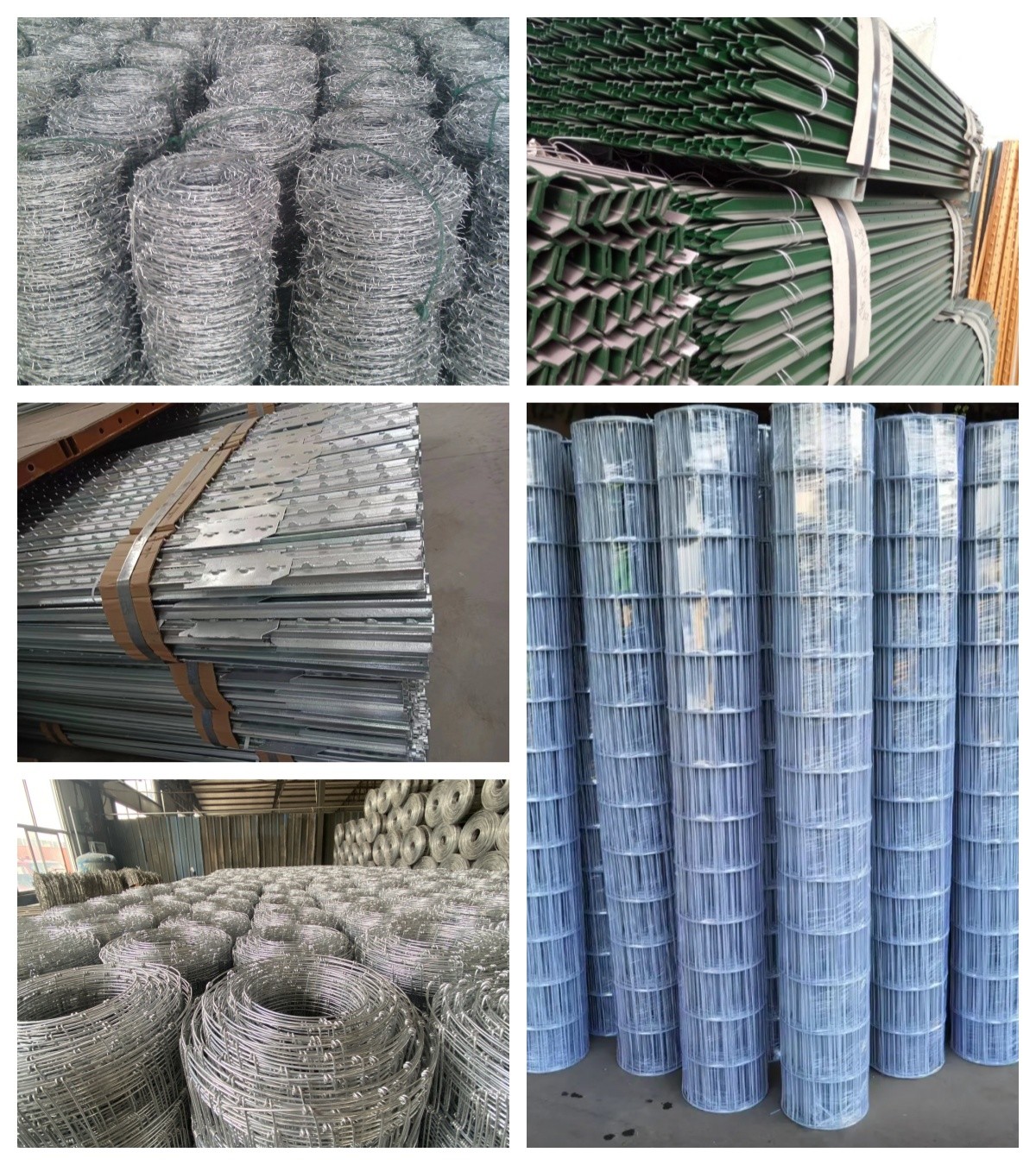 Multi Color Corrosion Resistant Barbed Wire Mesh Custom Length 7.5cm-15cm Barb Spacing