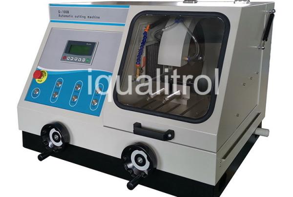 Cheap Manual / Auto Precision Cut Off Machine Water Cooling Rotate Speed 2100rpm for sale