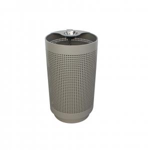 Quality Outdoor Public 120l Garbage Can , Sustainable 32 Gallon Steel Trash Bins wholesale