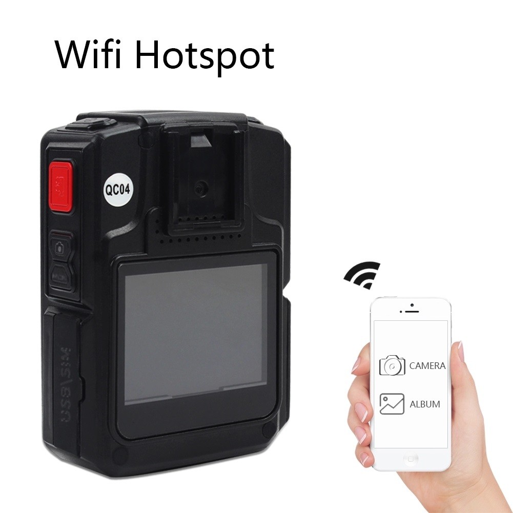 2600mAh 1080P CMOS DVR Police Worn Cameras 16G 32G 64G Memory TFT LCD