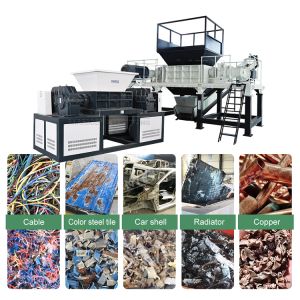 Double Shaft Metal Shredding Machine Waste Recycling Shredder Machine Paper