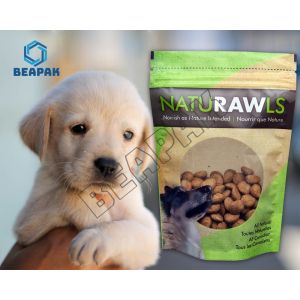 Puncturing Recycled Pet Food Bags Dustproof Stand Up Packaging Pouch