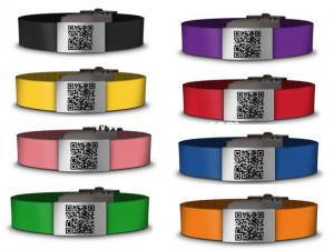 China Custom made Silicone & Stainless steel ID Bracelet, Medical ID wristband on sale