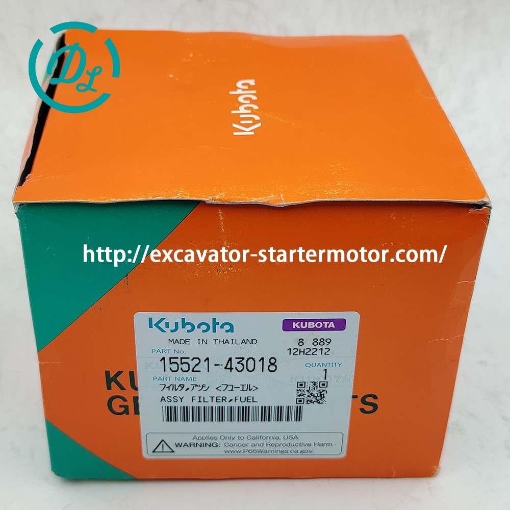 15521-43018 1552143018 Fuel Filter Assembly Kubota V1505 Engine