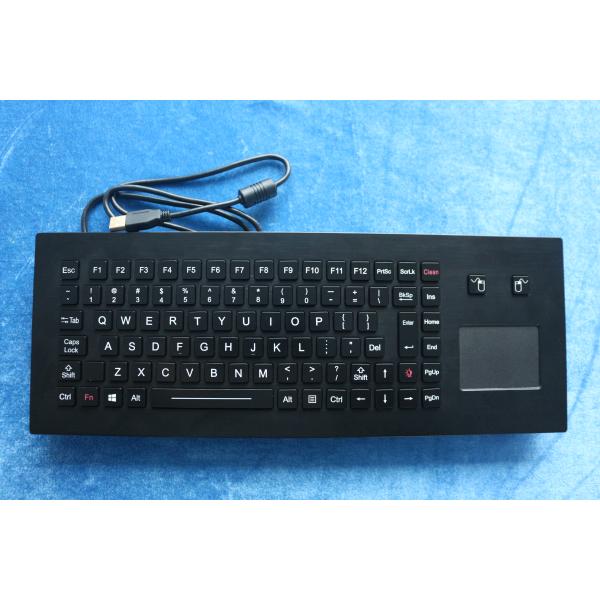 Military Grade Marine Navy Keyboard Stainless Steel Black Titanium Front Plate
