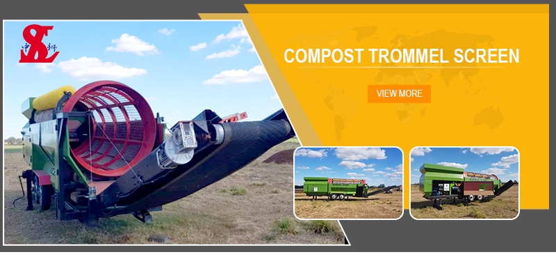 High Efficiency Heavy Duty Trommel Screen For Compost On Farms With Mesh Size 2-80MM