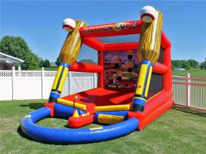Quality Outdoor Inflatable Baseball Batting Cage Batter Up Inflatable Baseball Target Shooting Games wholesale