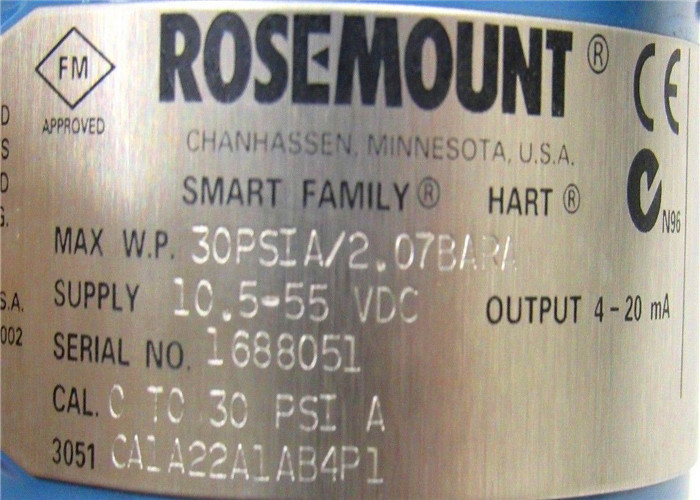 Quality Absolute Pressure Temperature Transmitter Rosemount 3051c Coplanar Pressure Transmitter 3051CA1A02A1AB1H2L4M5 wholesale