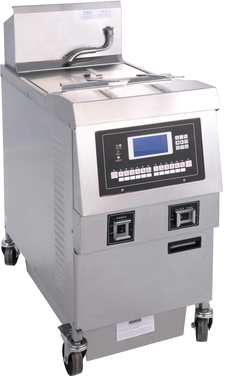 High Efficiency Easy Operate Big Capacity Electric With Oil Filtration Commercial Chips Open Fryer