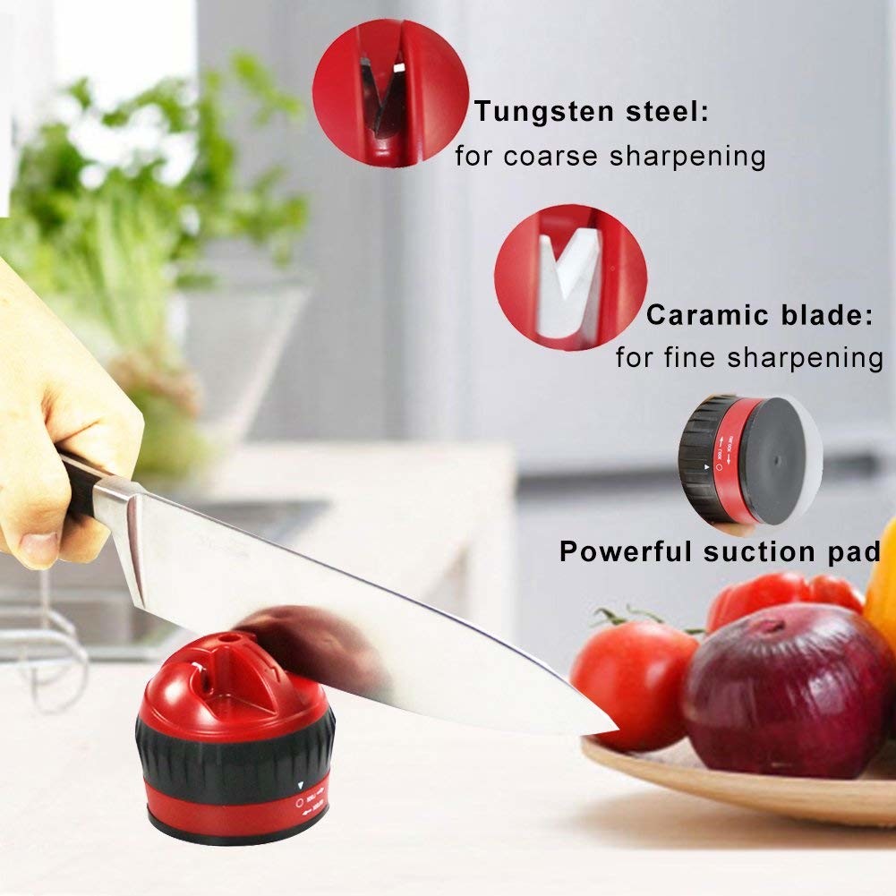 Professional Mini Manual Kitchen Knife Sharpener Butcher Knife Sharpener 2 Stage