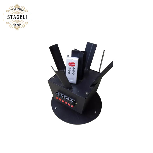 Stageli Remote Control Rotating Stage Indoor Fountains Fireworks Firing System