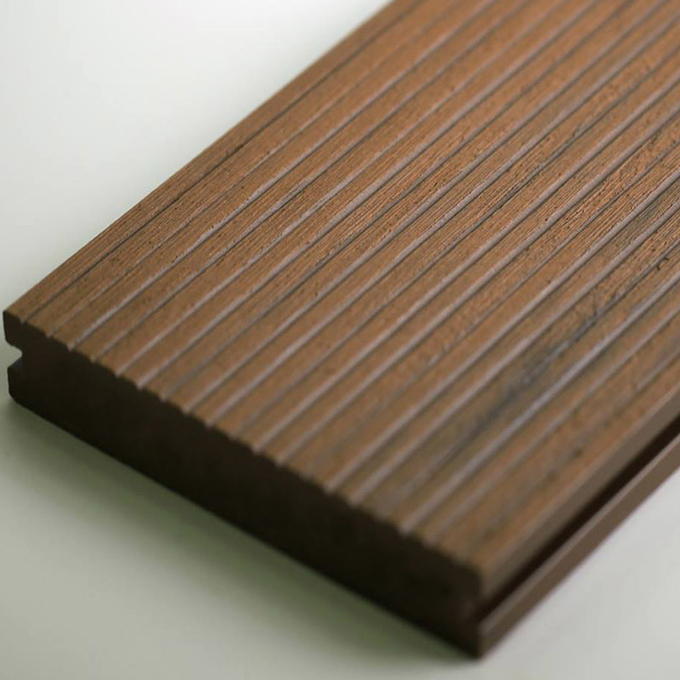 Composite Plastic Wood Decking UV resistant Extruded WPC Decking Factory