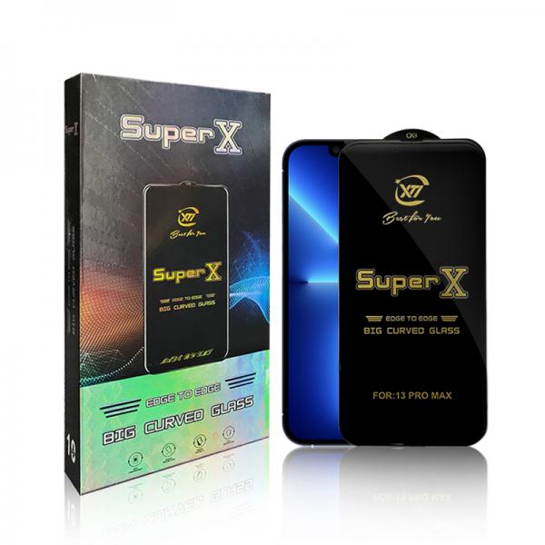 Super X Big Curved Class Full Glue Tempered Glass Screen Protector For Iphone Huawei