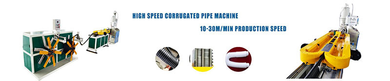Low Noise Single Screw Extruder Equipment PP / PE Single Wall Corrugated Pipe Manufacturing