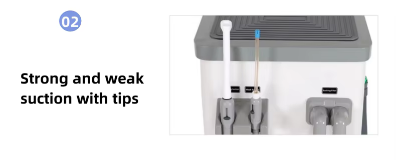 Exclusive Factory Portable Dental Suction Unit | High-Performance Mobile Dental Equipment | Silent Auto-Drain Dental Suction System