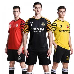 China Football Custom Soccer Jerseys Multiple Size Refreshing  Sweat Absorption Surface on sale