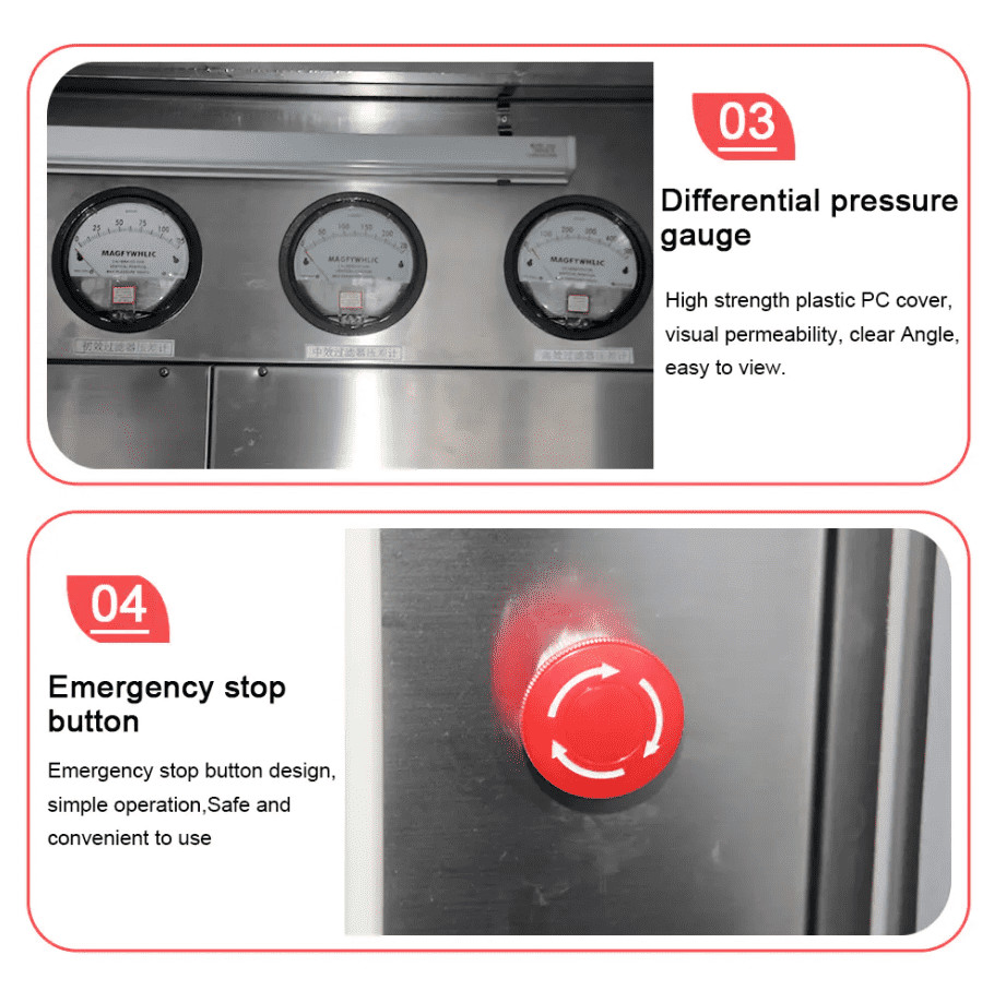 GMP Negative Pressure Weighing Booth | H14 HEPA Filtration | Dust Containment System