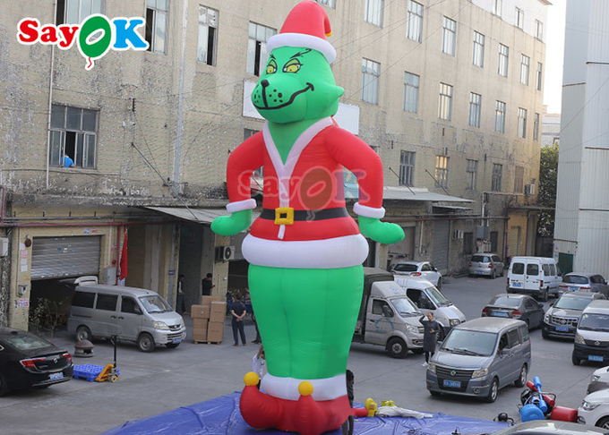 OEM Inflatable Cartoon Characters Blow Up Grinch Oxford Film Model
