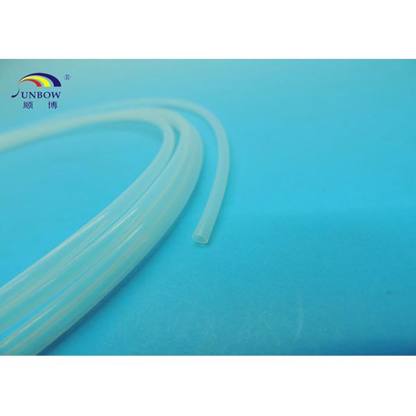 100% Virgin Extruded Clear PTFE Tube / Pipe Pure White With Smooth Surface