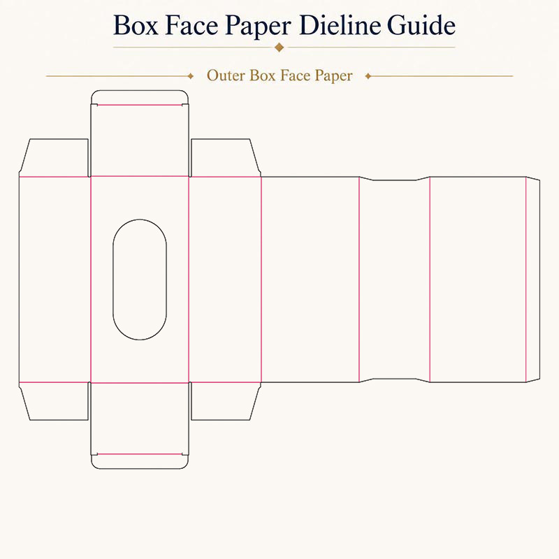 Oval Window Skincare Packaging Boxes Folding Carton PET Film For Hand Cream