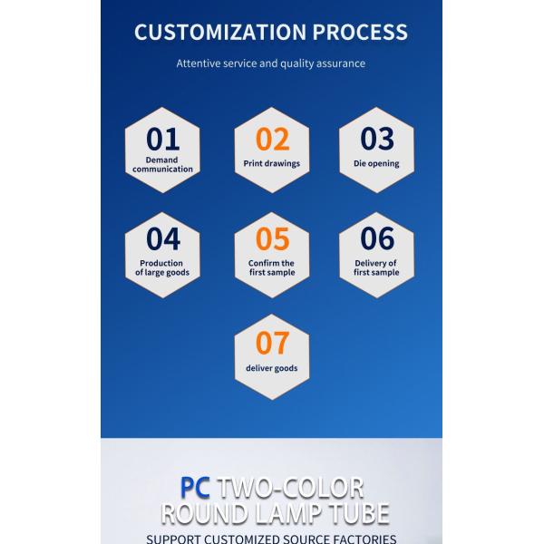 Customize Tube Diffuser Cream PC Tube PC Cover Plastic Profiles