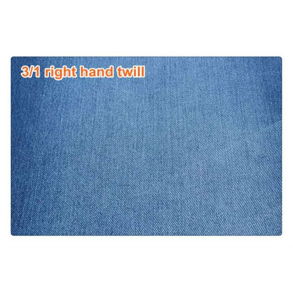 Hot Sell Non Slub Cotton Polyester Spandex Yarn Dyed Denim Fabric