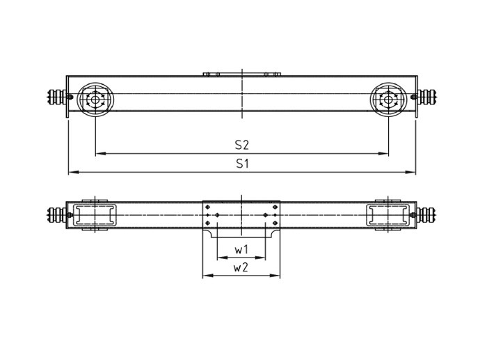 Pure European Crane End Carriage With Nord Motor