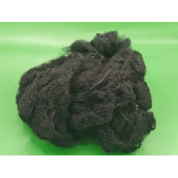 High Quality 11d*65mm Black Polyester Staple Fiber for Needle Punched Carpet and Wall Cloth