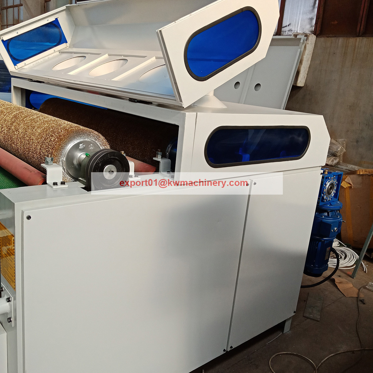 1300mm wire brush roller wood drawing machine for wood floor