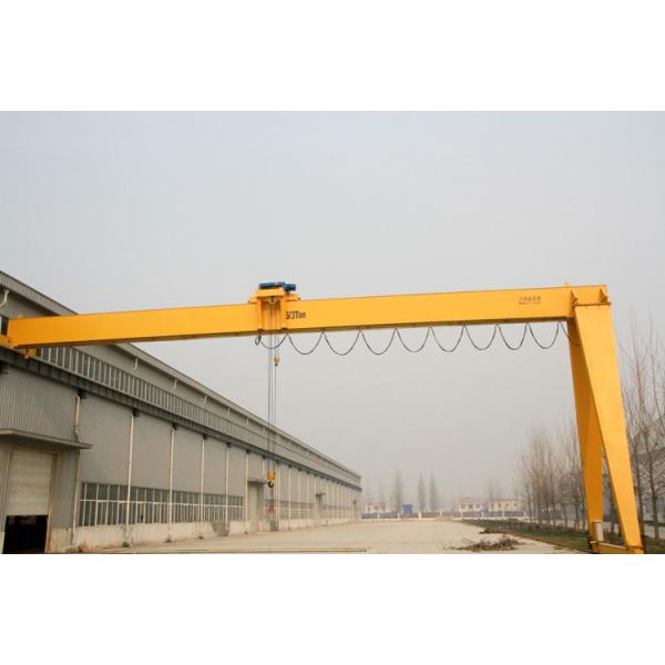 YT single beam semi gantry crane,single girder gantry crane 10 ton