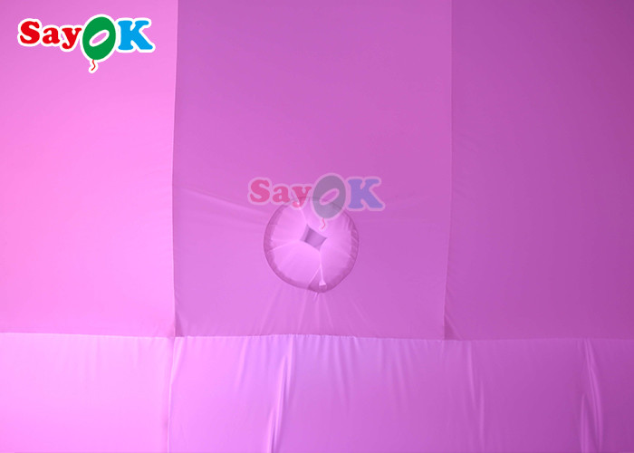 Cube Tarpaulin Inflatable Air Tent Event Inflatable Dome Marquee Igloo With LED