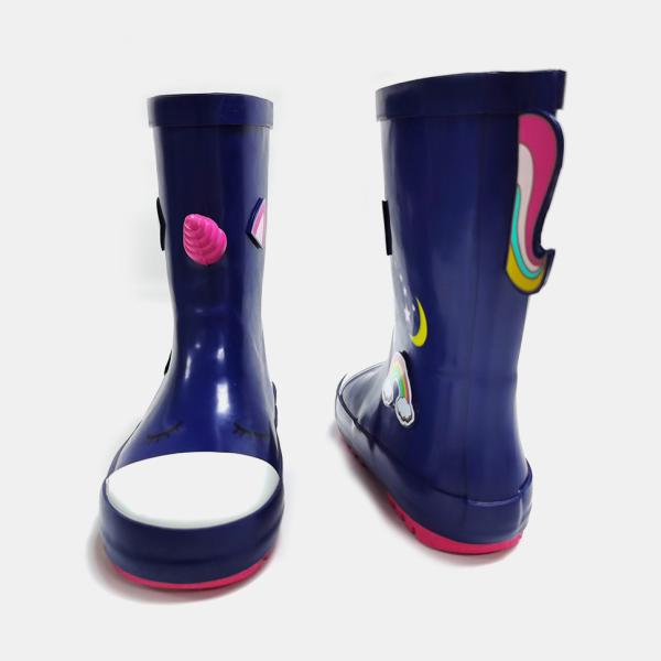 Lightweight Waterproof 3D Unicorn Rainbow Boots