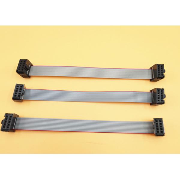 Crimp Tool Flat Ribbon Cable Assembly With IDC 10 Pin 2.54mm Pitch Female Connector
