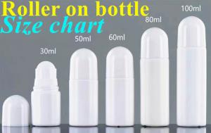 China 30ml 50ml 60ml Refillable empty Essential Oils Perfume Roll on Bottle Plastic Roller on Bottle with Plastic Roller ball on sale