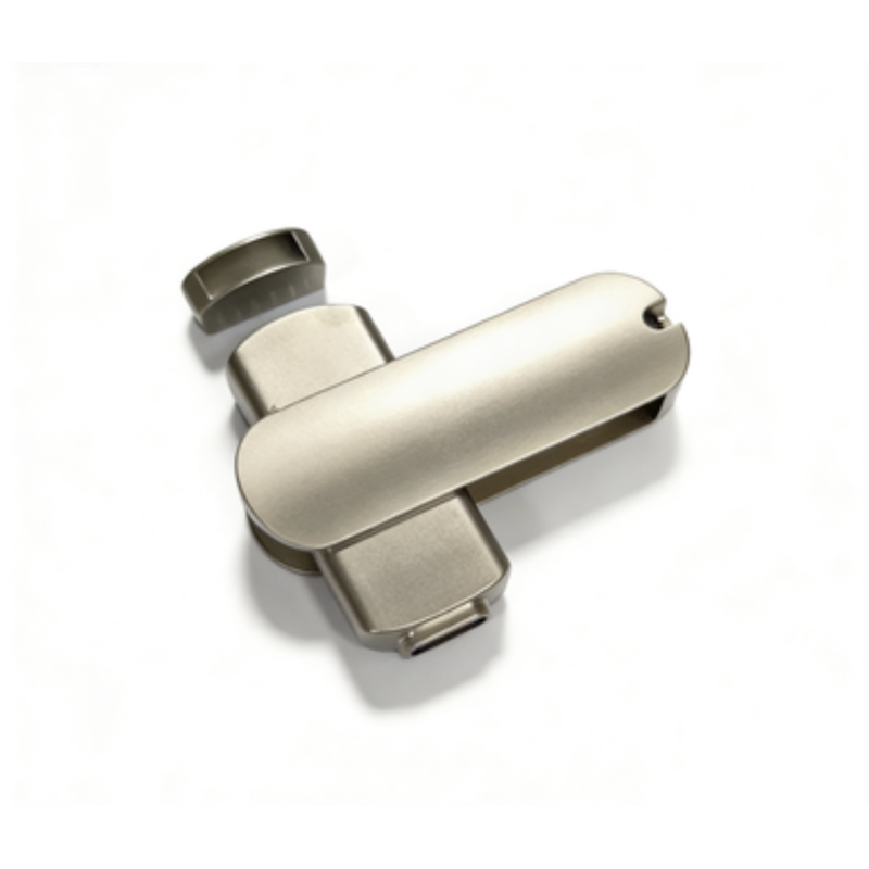 Silver Matt body USB A and Type c together with memory fast and can customized made logo