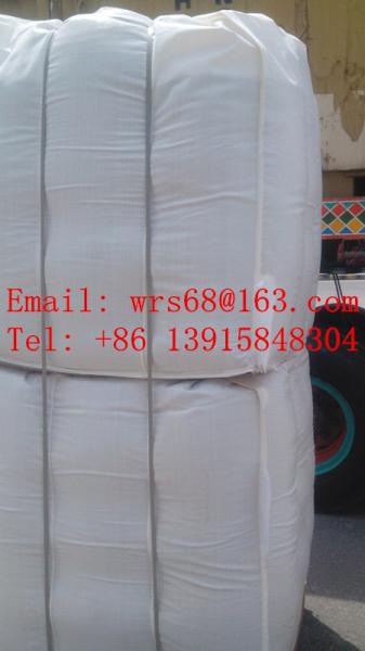 Cheap 1 tonne Polypropylene PP bulk bags , 4-panel baffle FIBC Jumbo bag for sale