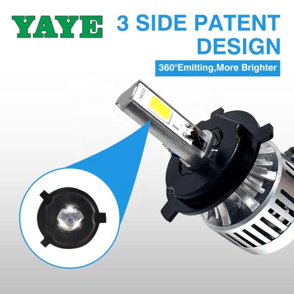 4500LM Brightest Motorcycle Headlight Bulb IP67 H4 High Low Beam