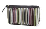 Stripped Cosmetic Cases Bags Mcrofiber Cosmetic Makeup Cases