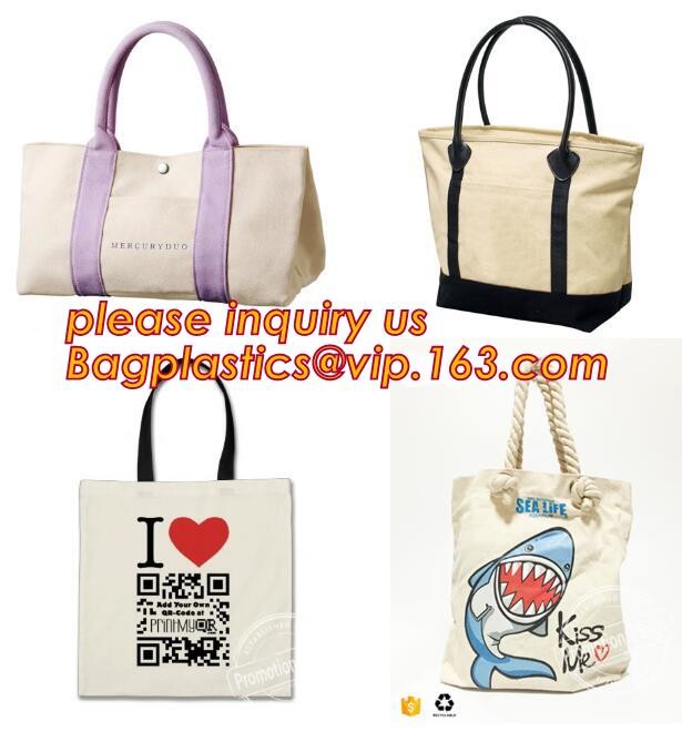 Reusable 100% Cotton Canvas Bag Canvas Tote Bags Convenient Environmentally Grocery Shopping Bags,zipper canvas bag cott
