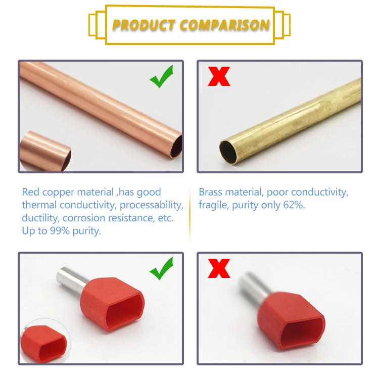 Nylon Insulated Sleeve 6.3Mm Crimp Faston Female Terminals Connector Spade Terminal Cable Lug